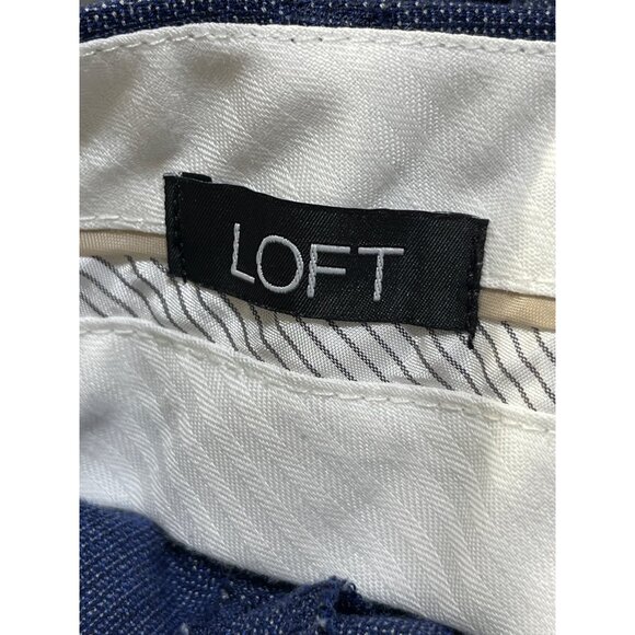 Loft Julie Trouser Blue Size 14 Short Dress Slack Pants Workwear Office - Picture 4 of 8